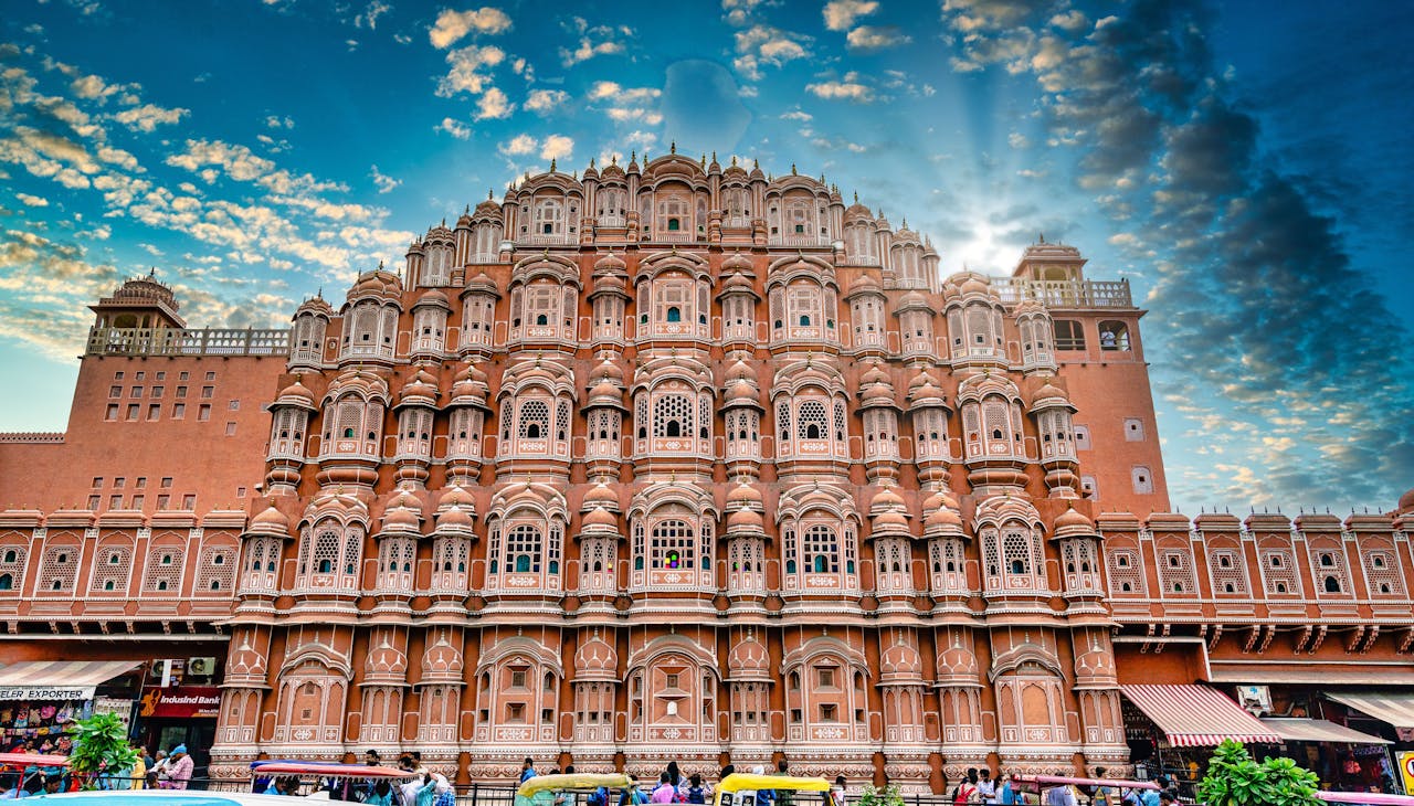 hero-img-02 Hawa Mahal, the Palace of Winds, showcases stunning architecture in Jaipur, India.